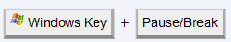 windows plus break keys